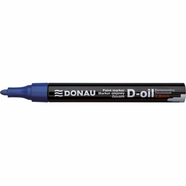 Donau DONAU D-Oil olejový popisovač, kulatý, 2,8 mm, modrý