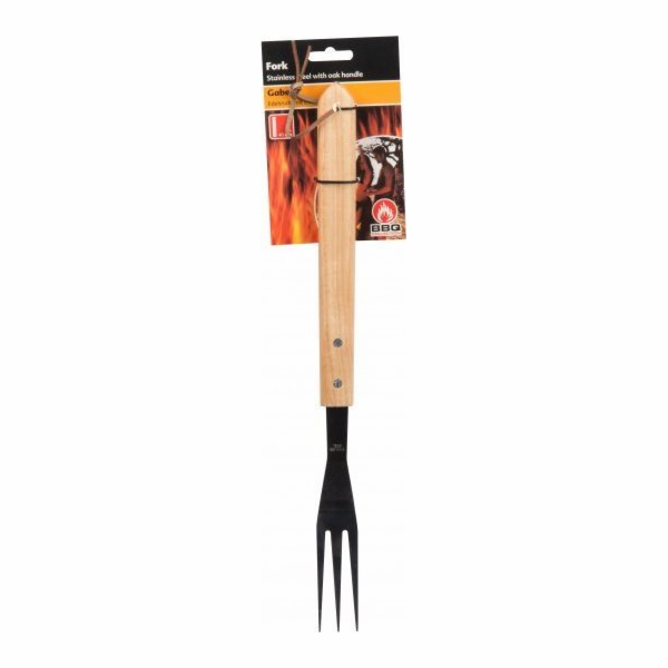 BBQ BBQ - dlouhá vidlička nutná pro grilování s dřevěnou ...
