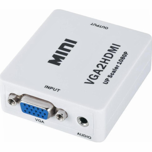 AV D -Sub (VGA) Adaptér - HDMI + Jack 3,5 mm bílý (ZLA0795)