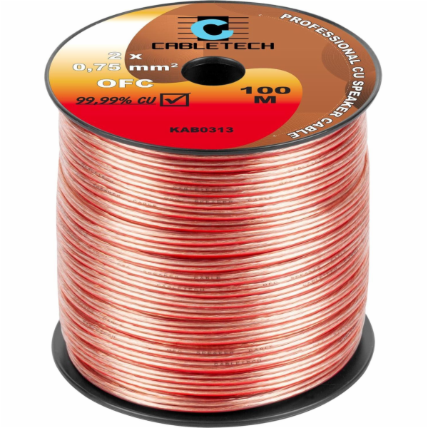 Kabel Cabletech Reproduktorový kabel OFC 0,75 mm