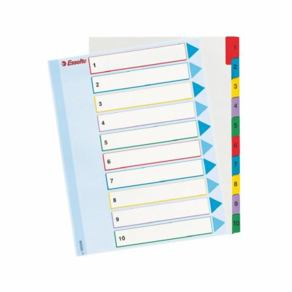 Esselte A4 Mylar Binder Děliče s popisem stránky (10K200A)
