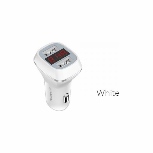 Borofonová nabíječka 2x USB-A 2,4 A (BFO-BZ3-W)