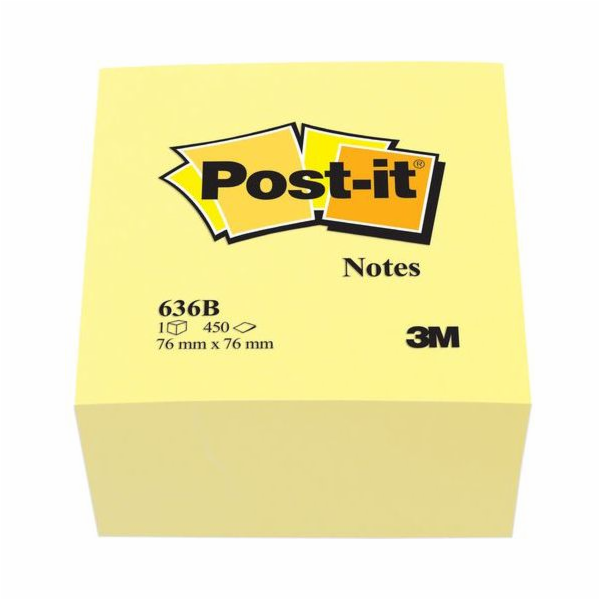 Post-it Classic samolepicí bločky 636B, kostka 76x76mm, 4...