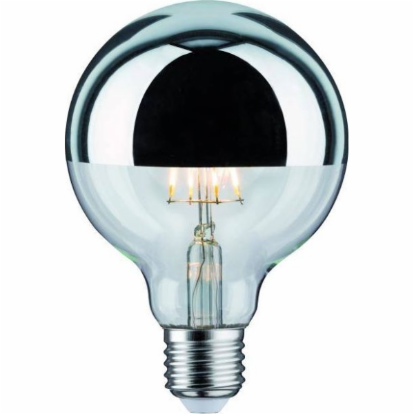 Paulmann LED zdroj G95 mirror 5W 230V 420lm E27 2700K Silver