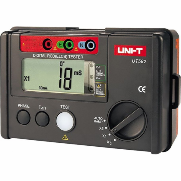 Digitální tester přepínacích jednotek RCD UNI-T UT582+