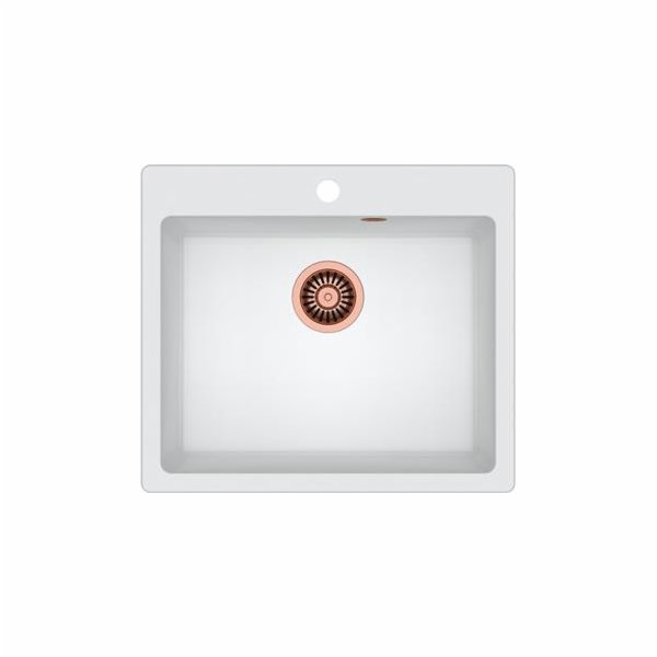 Quadron Morgan 110 Graniteq Copper / White Metallic Sink