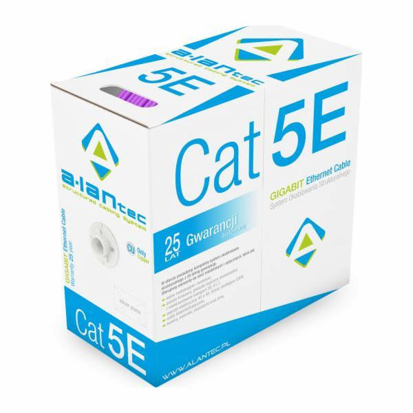 ALANTEC U/UTP Cat.5e LSOH 4PR Dca 305m cable (PURPLE sheath)