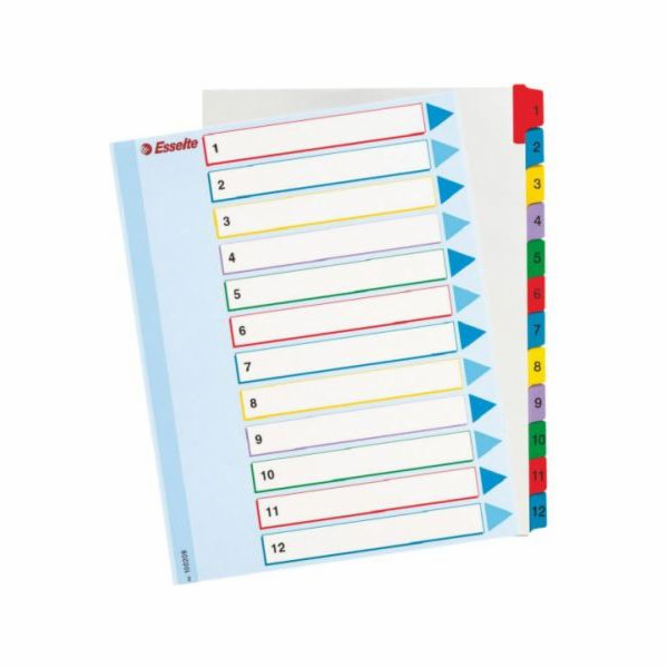Spacery Esselte pro A4 Mylar Binder s popisným číselným s...