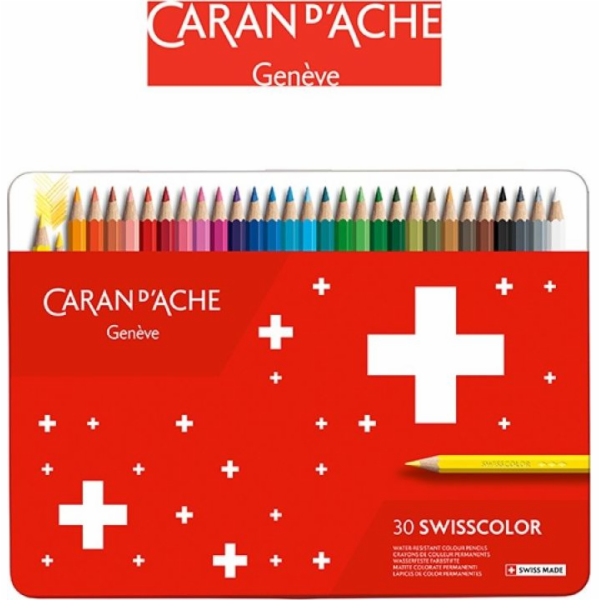 Caran d`Arche Pastelky CARAN D'ACHE Swisscolor, kovová kr...
