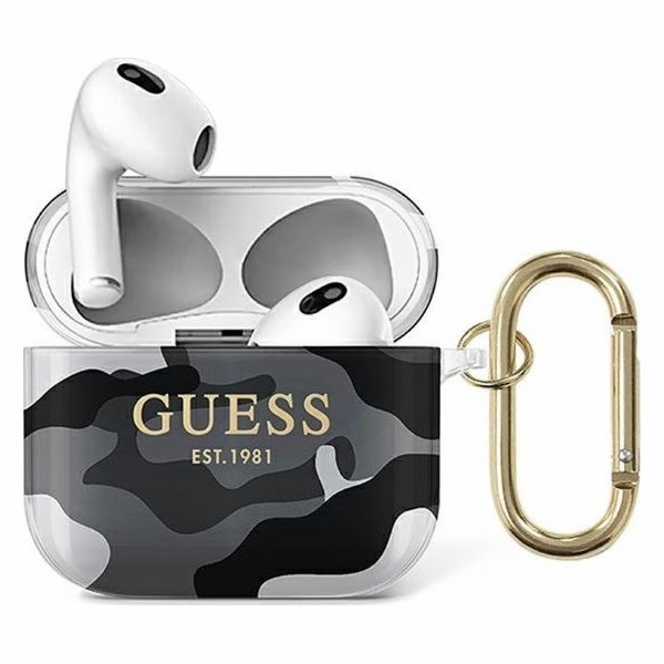 Hádej hádejte gua3ucamg Apple Airpods 3 Cover Black/Black...