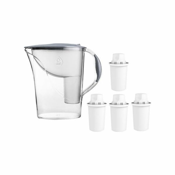Dafi Atria + 4 Classic Classic Filter Filter Jug 2.4L Steel