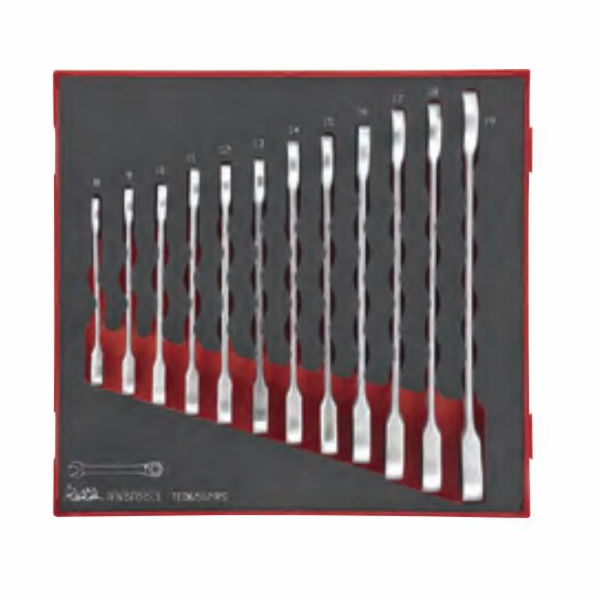 TENG TOOLS Flat-OHN KEY SET s rohatkou 8-19mm 12 ks. (238...