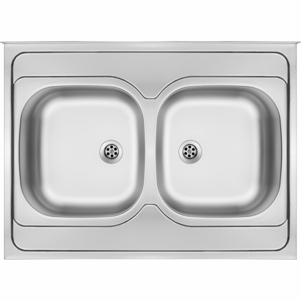 DEANTE TANGO 2 Chamber Sink bez odkapárny 60 x 80 cm ocel...