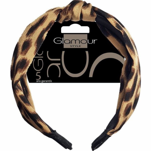 Glamour Glamor_opax pro vlasy s leopardovým uzlem