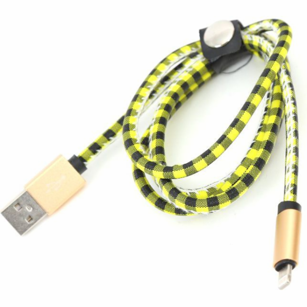 USB Platinet USB A -> Lightning (M/M) 1m žlutý kabel