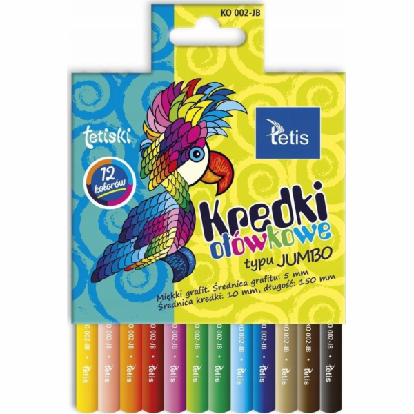 Tetis tetiski pastelky Round Jumbo 12 Kol