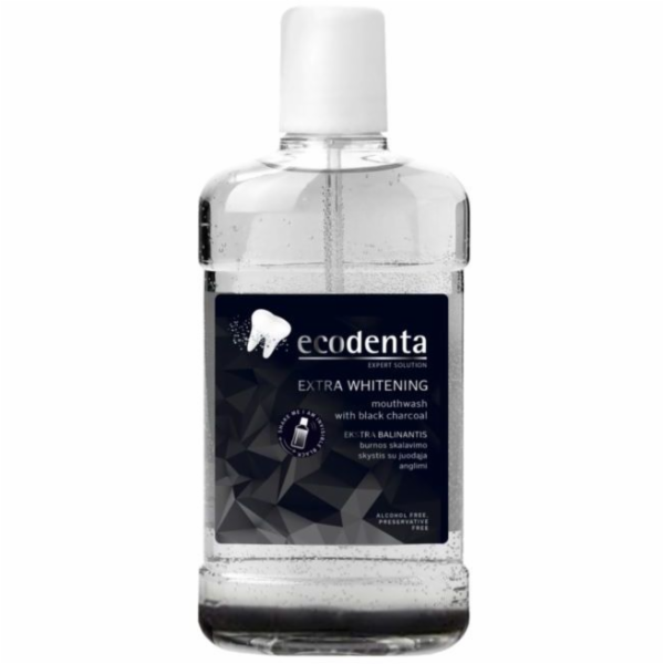 Ecodenta Black Whitening Fluid pro ústní oplachování uhlí...