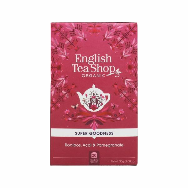 English Tea Sho Herb Tea Rooibos, Acai a Navy Blue (20x1....