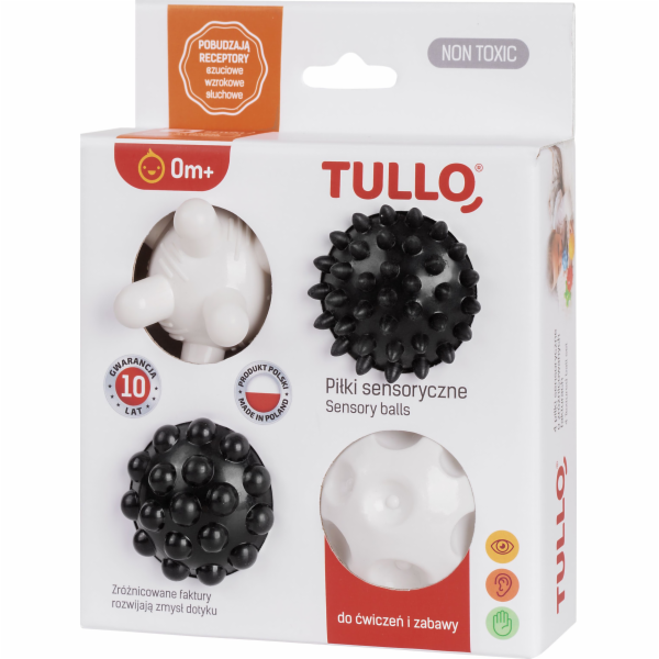 Tullo Black and White Sensory Balls 4 PCS 461 Tullo