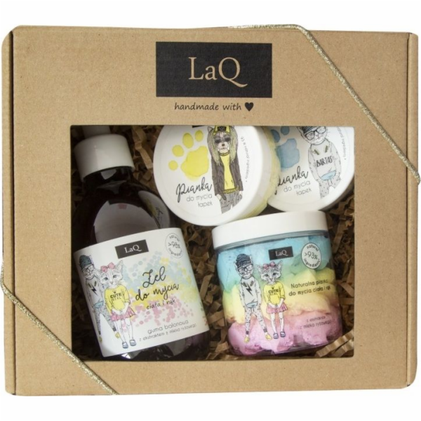 Laq Set Balloon Gum Soap+3-Body Pink+2x ruční pěna