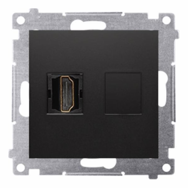 Kontaktní simon Simon 54 HDMI (modul) Black Mat DGHDMI 01/49