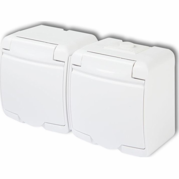 Karlik Junior Double Nest Z/U Schuko (Housing Color Flap)...