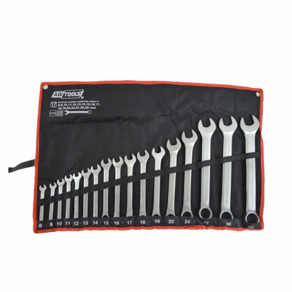 AWTools Sada vidlicových klíčů 8-32mm 17ks. (AW40117)