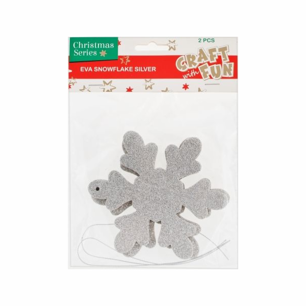 Řemeslo se zábavnou dekorací Snowflake Silver