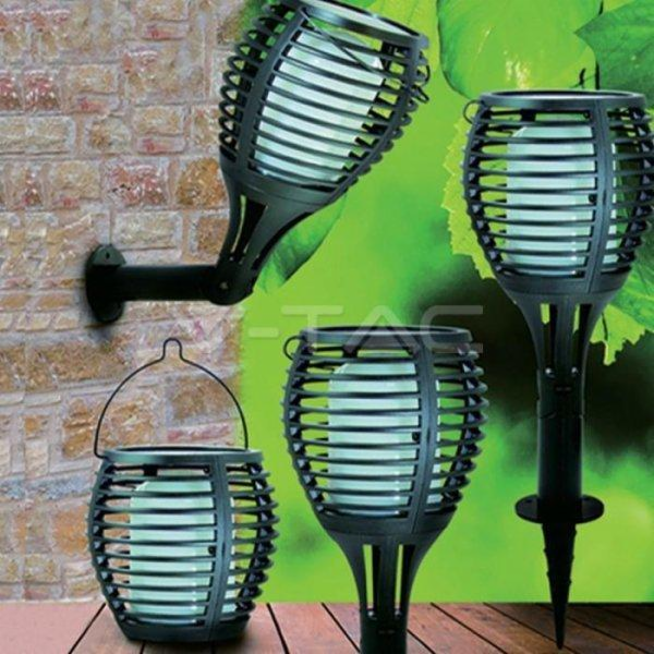 V-tac Garden Luminaire V-Tac Solarna 4 Funkce Flame Effec...