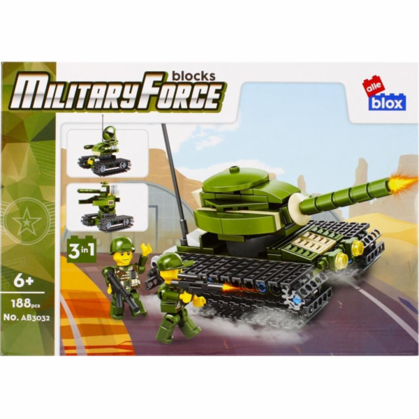 Alloblox Blocks Militaria 3in1 Tank 188 Elements Alloblox...