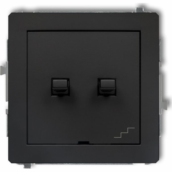 Karlik deco dvojité schodiště v americkém stylu Black Mat...