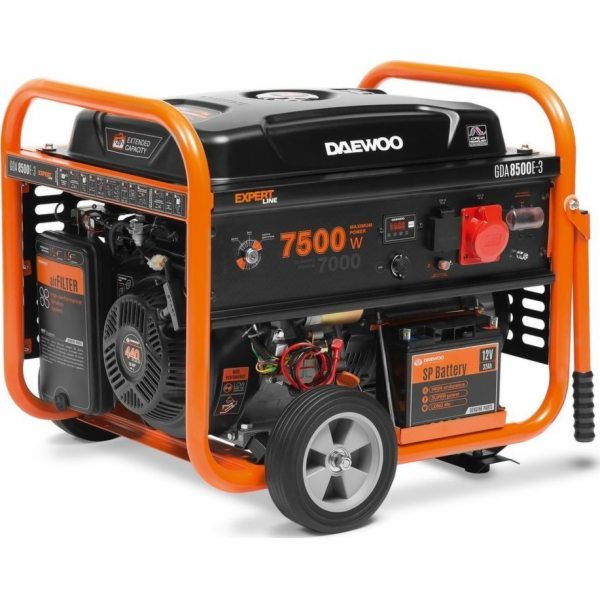 Daewoo GDA 8500E-3 engine-generator 7000 W 30 L Petrol Bl...