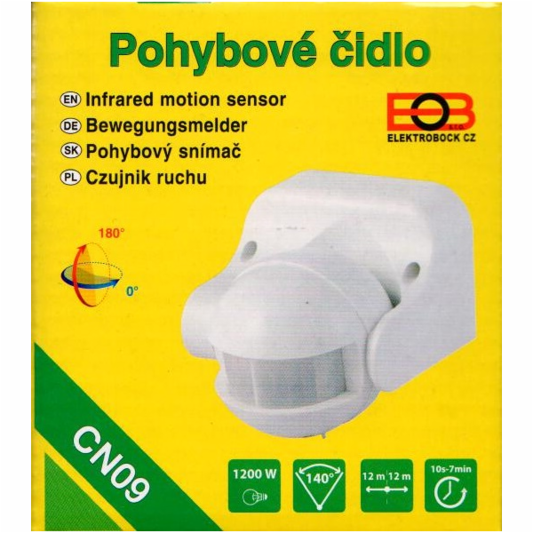 Elektrobock CN09 bílá CN09 Pohybové čidlo - bílá