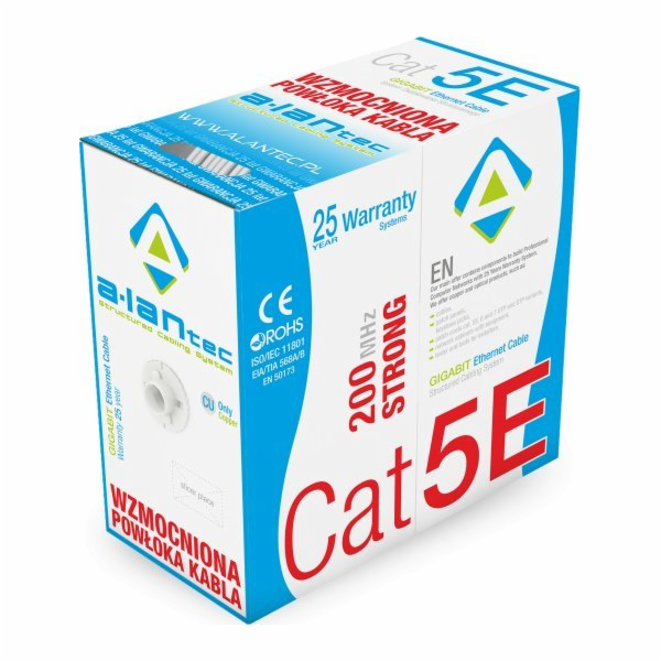 Alantec KIU5STR305 síťový kabel Šedá 305 m Cat5e U/UTP (UTP)