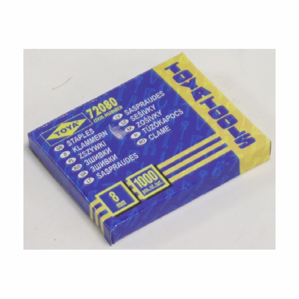 Spony do sponkovačky 8 mm - 1000 ks