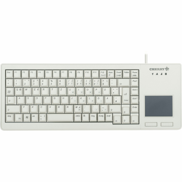 Klávesnice Cherry G84-5500LUMEU-0, USB, světle šedá, touc...