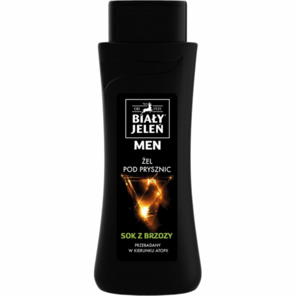 Bílý sprchový gel zvlhčovací tónování 300 ml břízy