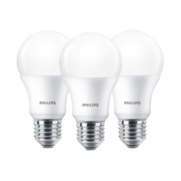 Philips LED Lamp E27 3-Pack 100W 2700K