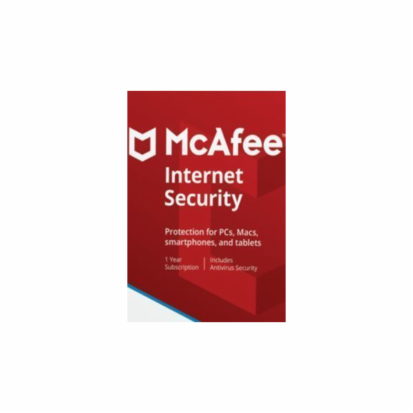 Zařízení McAfee Internet Security 3 12 měsíců