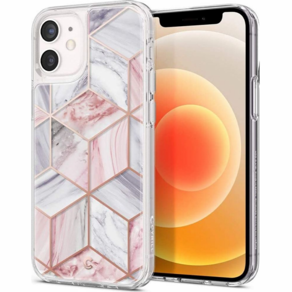 Spigen kryt Cecile pre iPhone 12 mini - Pink Marble