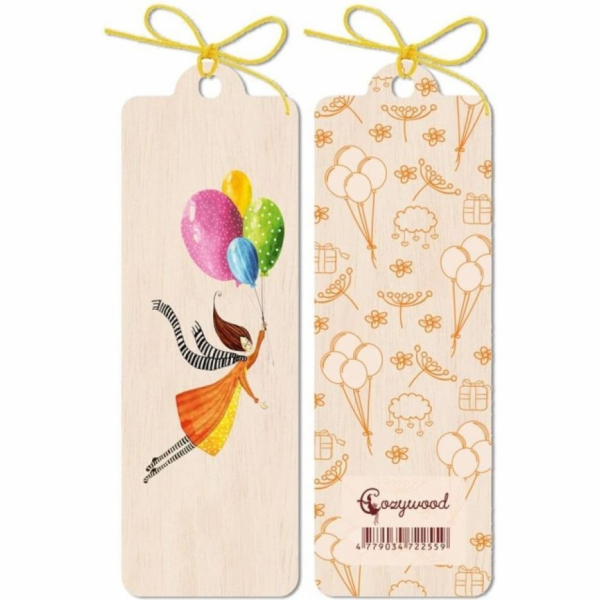 Cozywood dřevěné záložkové balónky