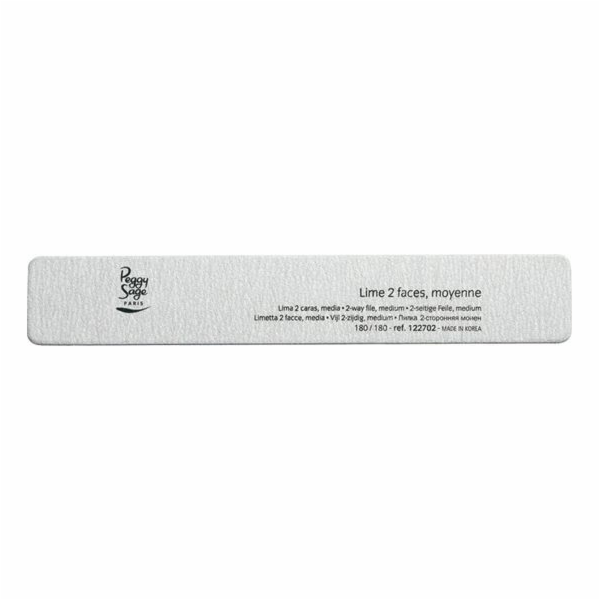 Peggy Sage Nail File Obdélníkový dvojnásobný 180/180, Zebra