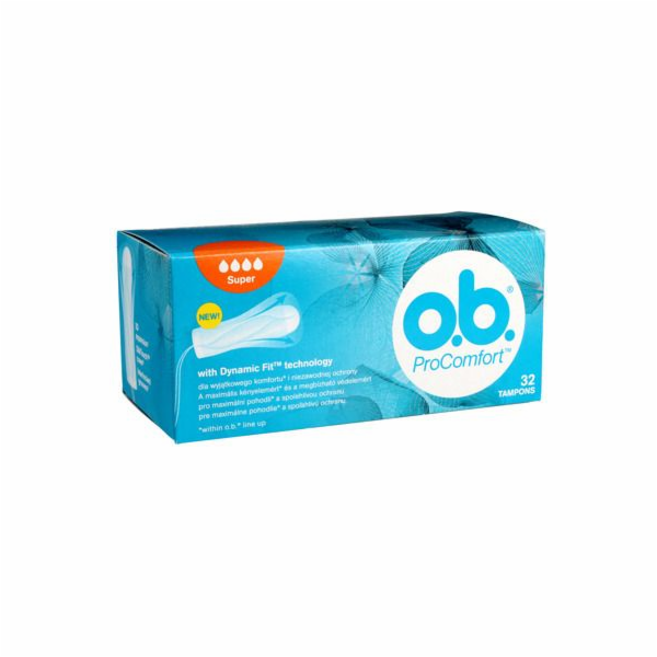 OB ProComfort Super pohodlné tampony, 1 balení - 32 ks