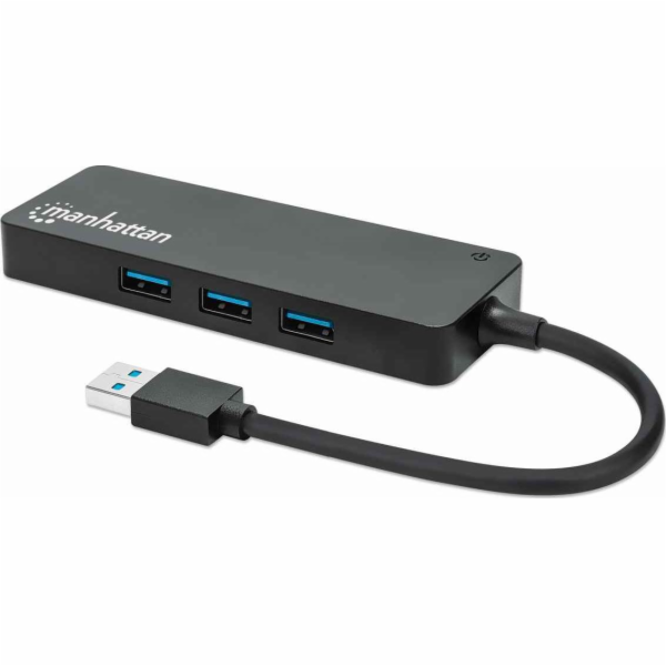 HUB USB Manhattan 1x SD 1X MicroSD + 3x USB-A 3.2 Gen1 (1...