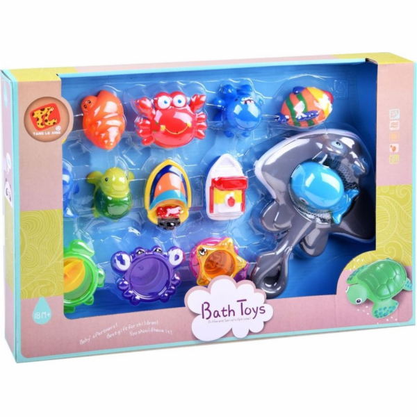 Jokomisiada SET Water Set Boat Cups Animals Net