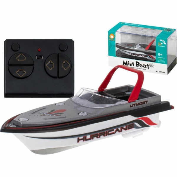 Planet Łódź RC Mini Hurricane 2,4 GHz 13 cm červený