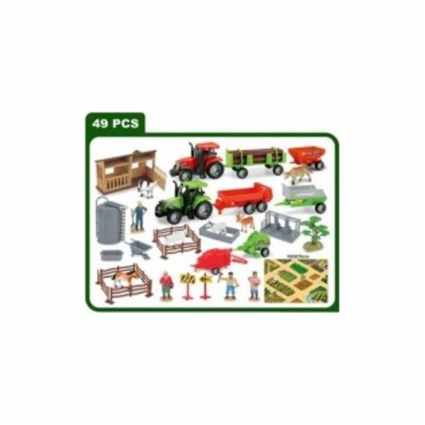 Obrázek DWM Farma Farm se zvířaty a stroji 49 ks.