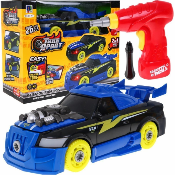 Ramiz 2in1 Twisted Sports Car + Workshop 611-411