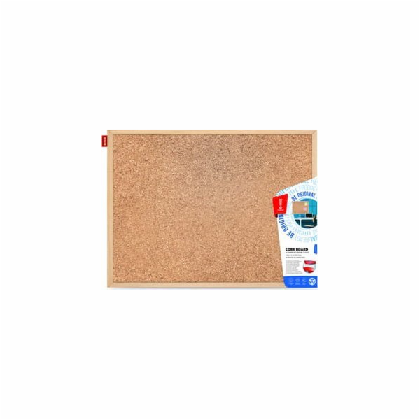 Memobe Memobe Cork Board v dřevěném rámu 80x50 cm