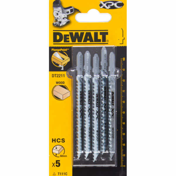 Dewalt XPC Pilové listy T-rukojeť 5ks. - DT2211